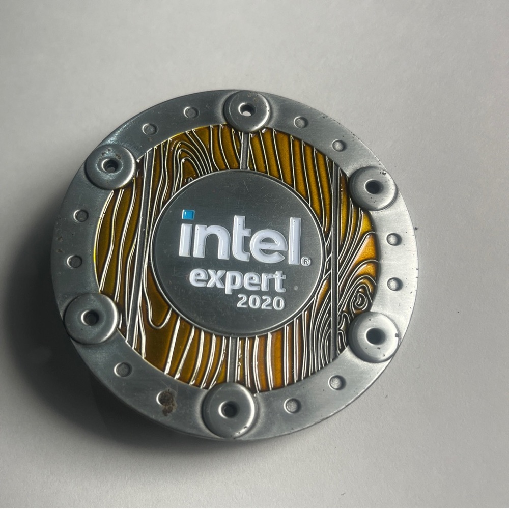Intel expert 2020 brooch pin